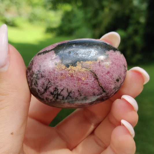 Rhodonite Palm Stone (#6) - Simply Affinity