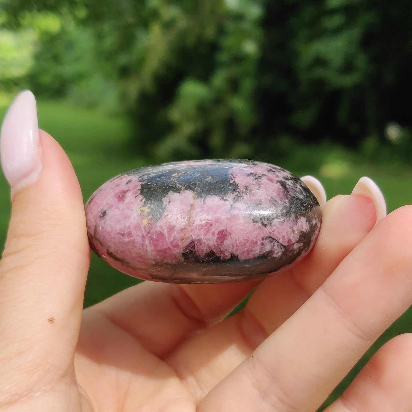 Rhodonite Palm Stone (#6) - Simply Affinity