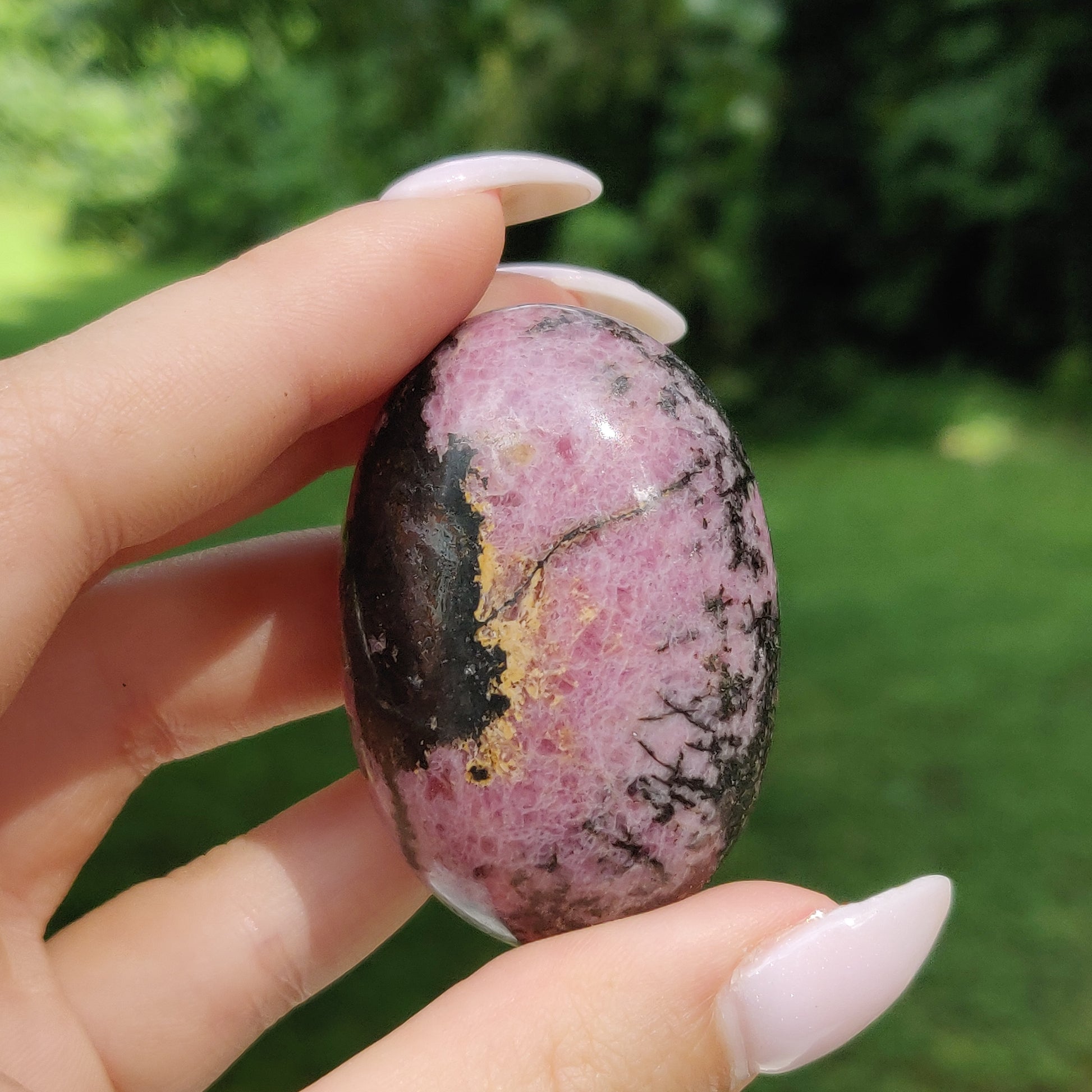 Rhodonite Palm Stone (#6) - Simply Affinity