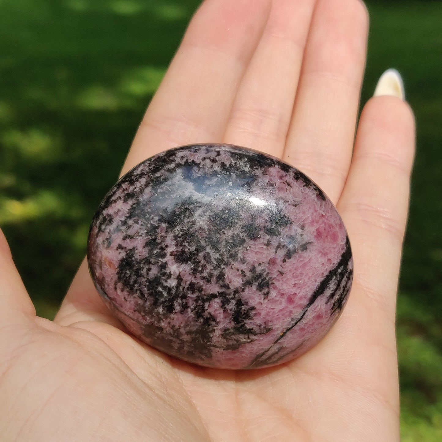 Rhodonite Palm Stone (#10) - Simply Affinity