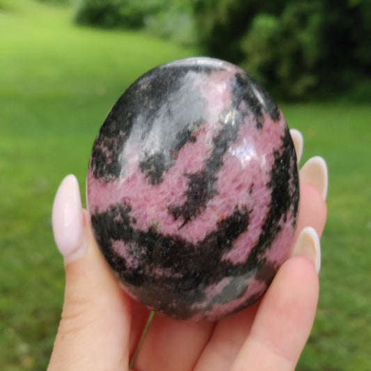 Rhodonite Palm Stone (#15) - Simply Affinity