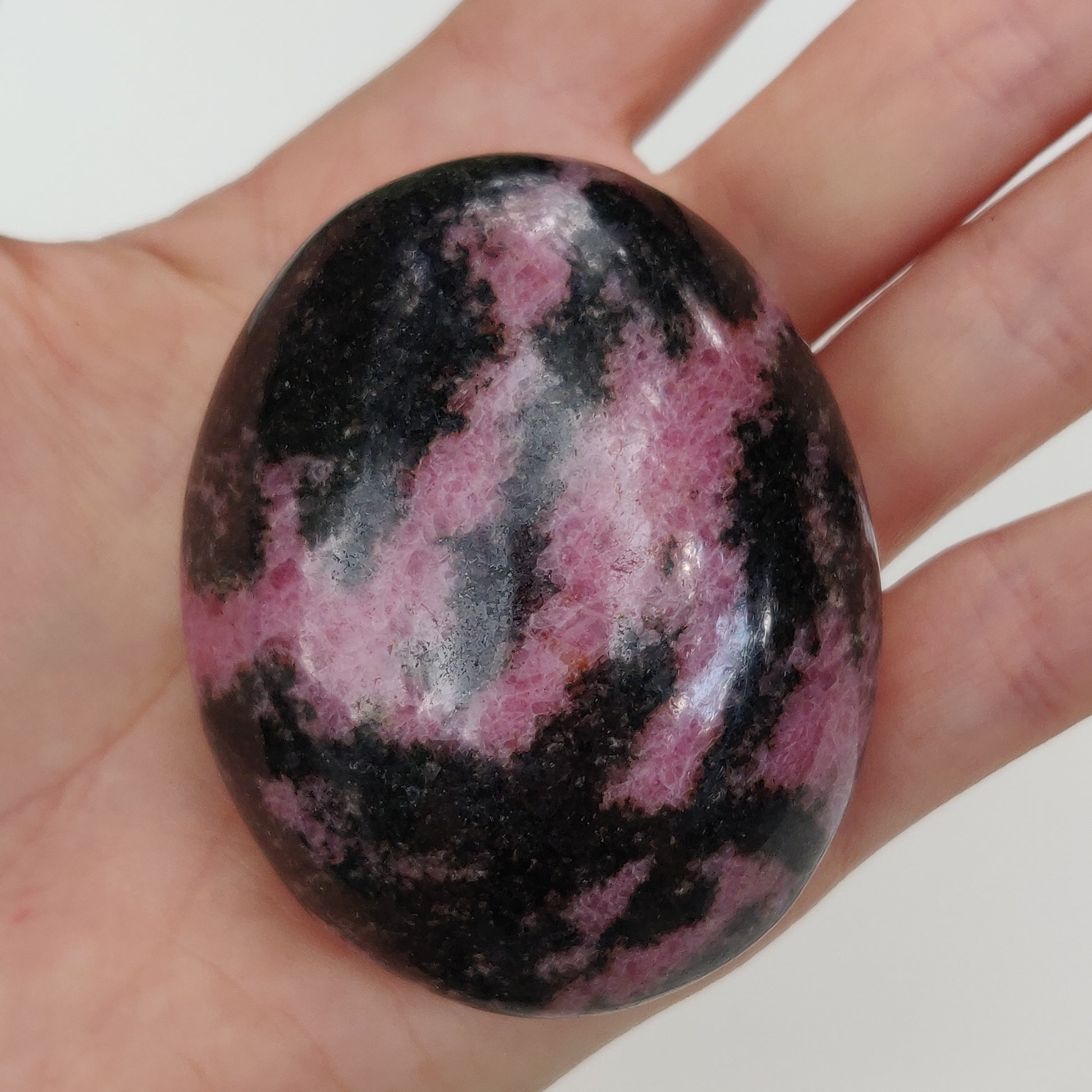 Rhodonite Palm Stone (#15) - Simply Affinity