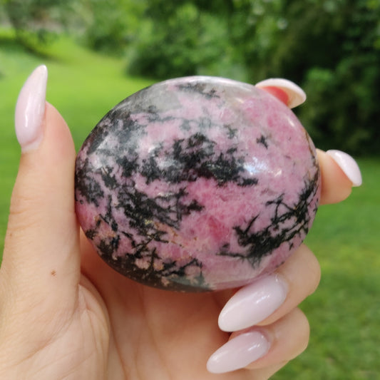 Rhodonite Palm Stone (#16) - Simply Affinity