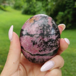 Rhodonite Palm Stone (#17) - Simply Affinity