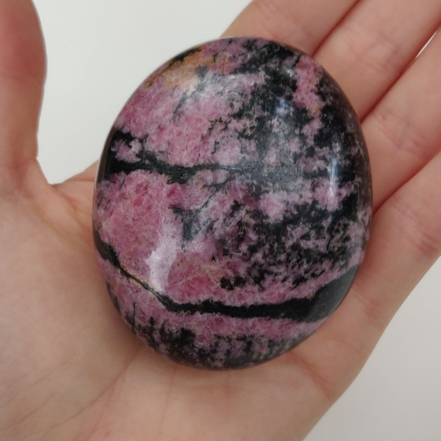 Rhodonite Palm Stone (#17) - Simply Affinity