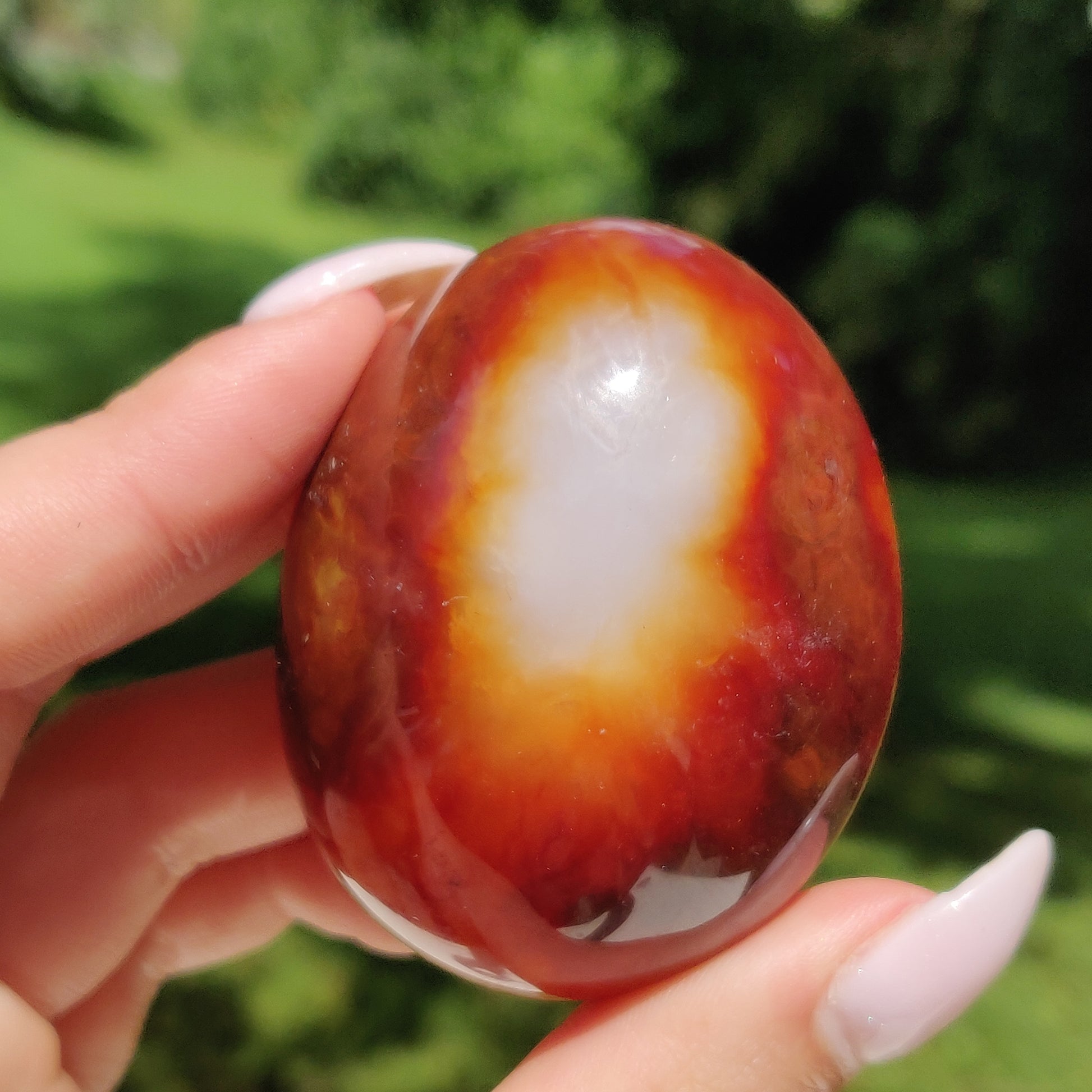 Carnelian Palm Stone (#15) - Simply Affinity