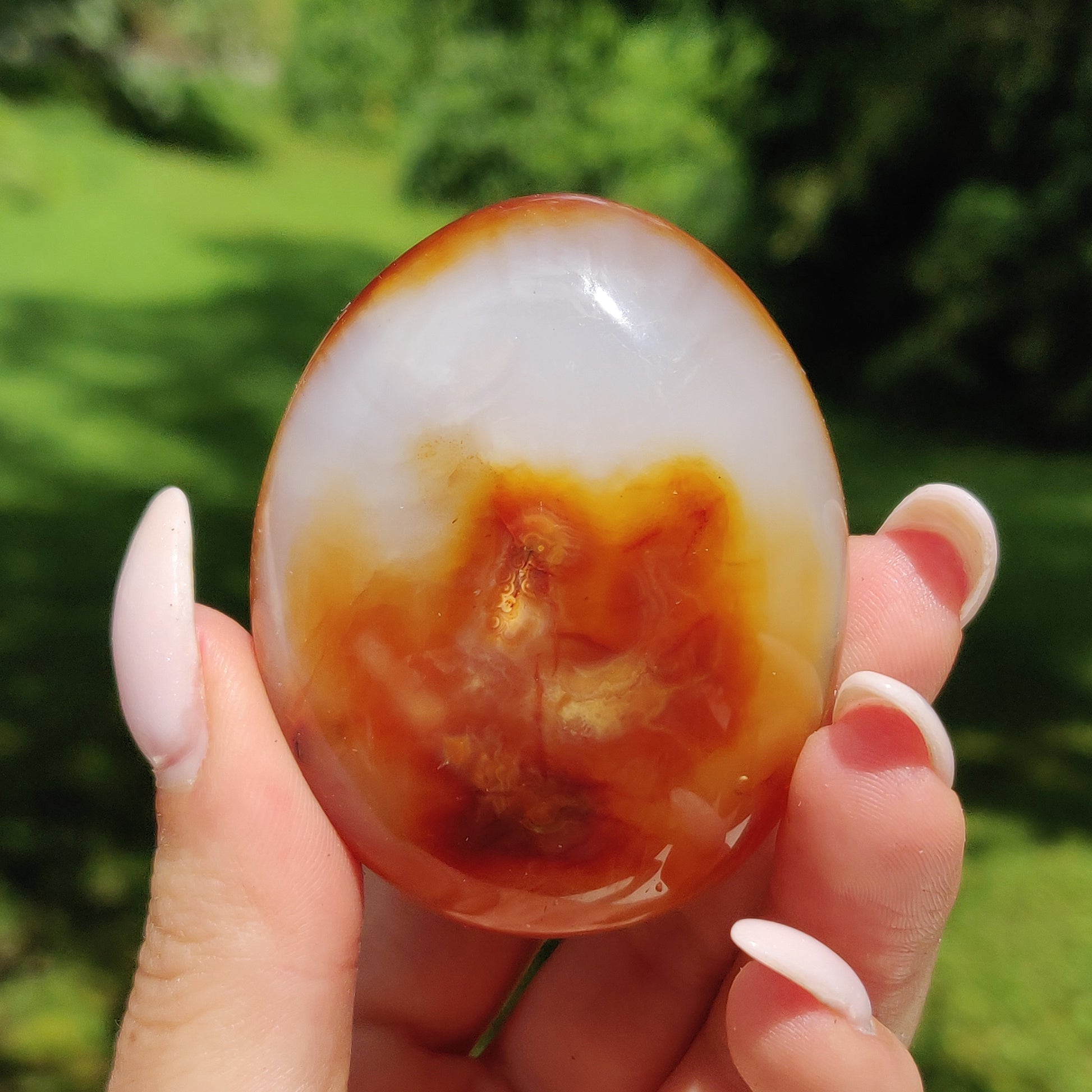 Carnelian Palm Stone (#15) - Simply Affinity