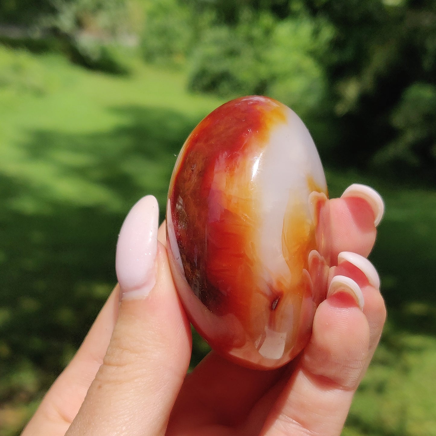 Carnelian Palm Stone (#15) - Simply Affinity