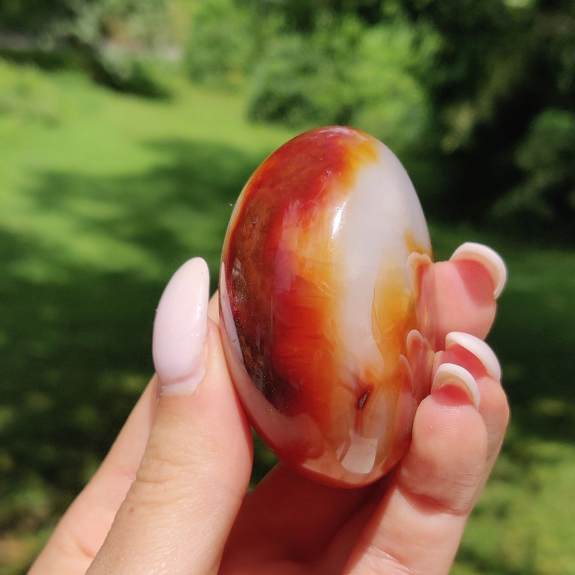 Carnelian Palm Stone (#15) - Simply Affinity