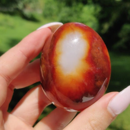 Carnelian Palm Stone (#15) - Simply Affinity