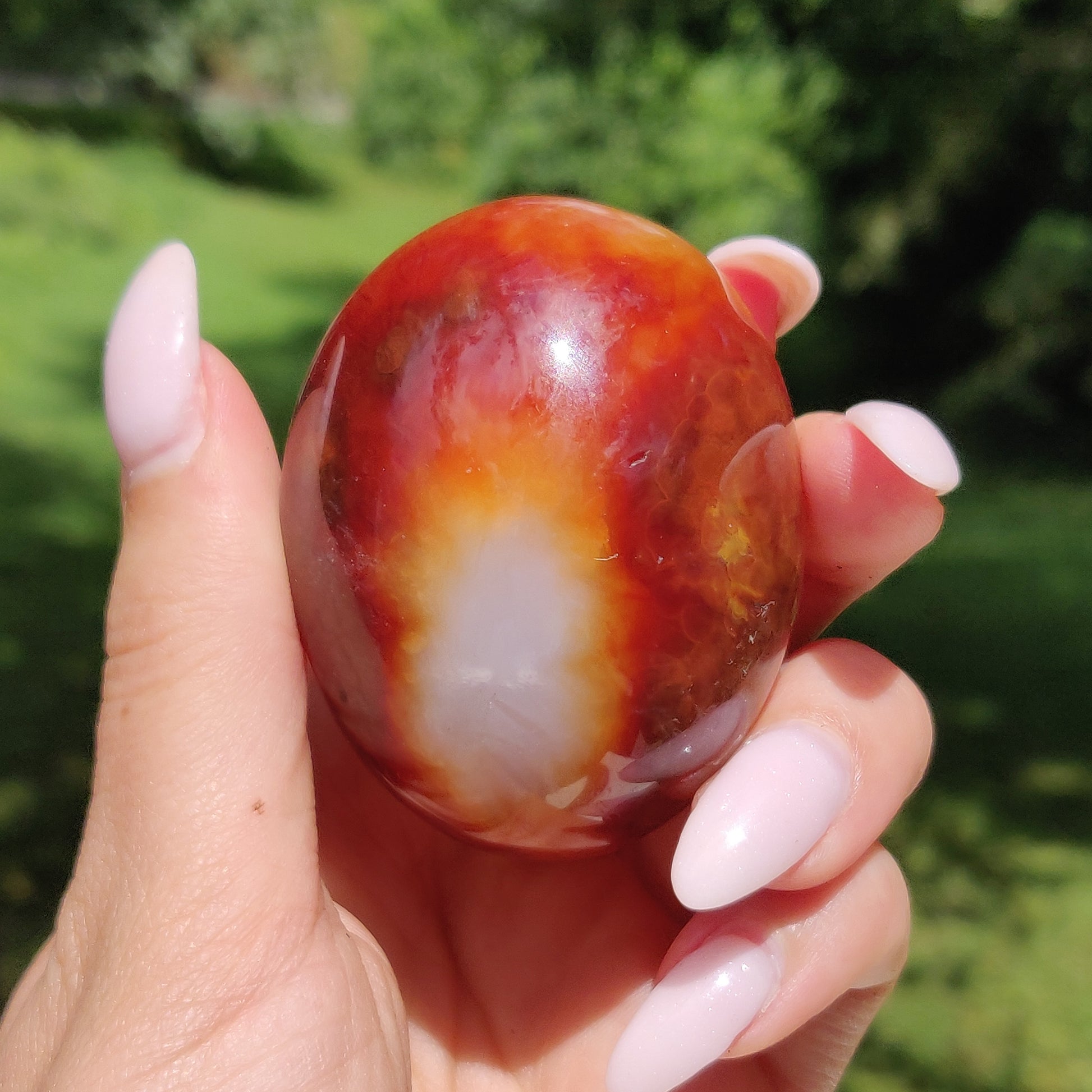 Carnelian Palm Stone (#15) - Simply Affinity