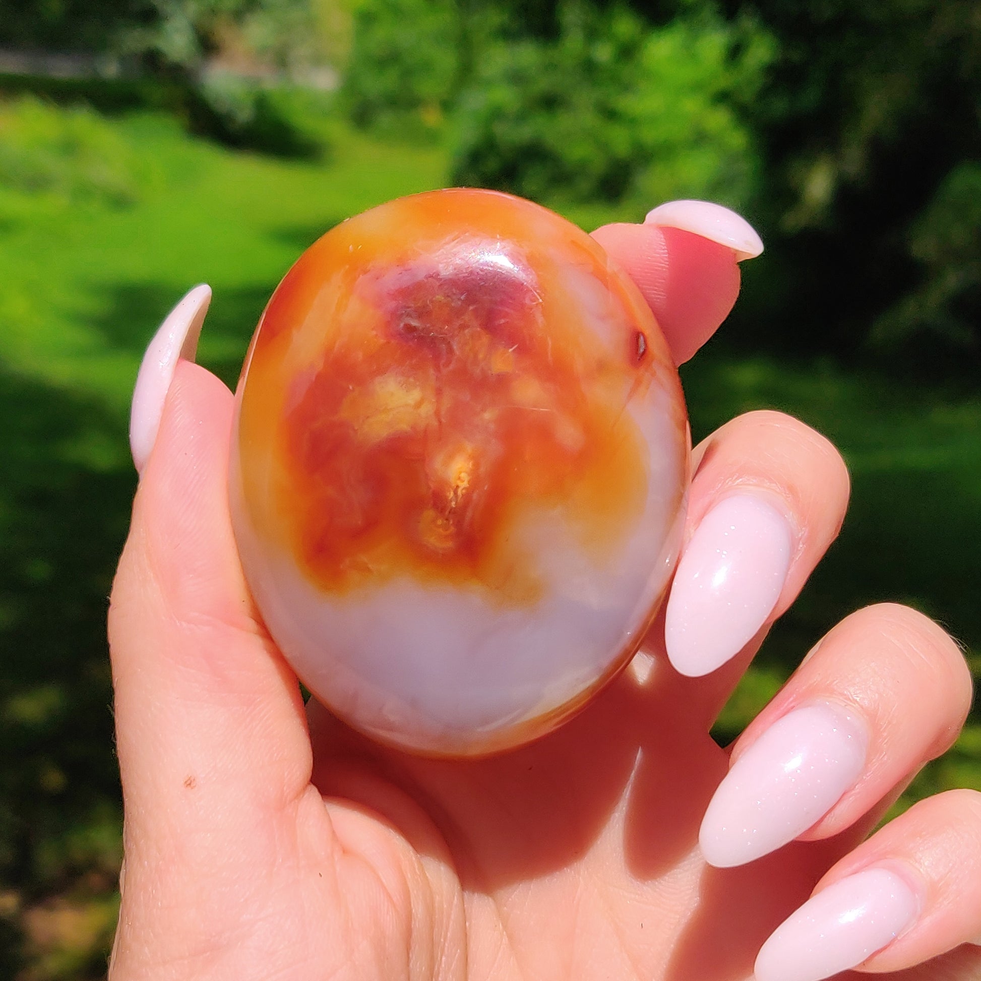 Carnelian Palm Stone (#15) - Simply Affinity