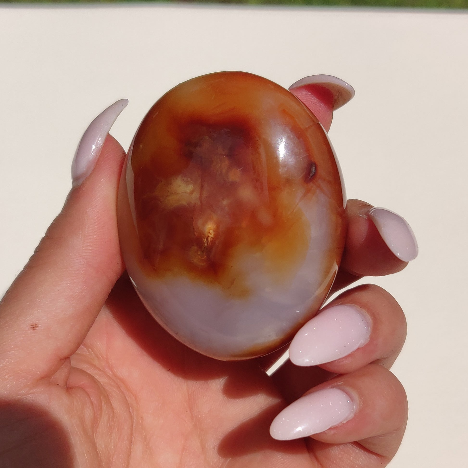 Carnelian Palm Stone (#15) - Simply Affinity