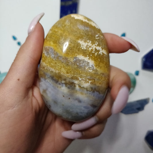 Ocean Jasper Palm Stone (#49) - Simply Affinity