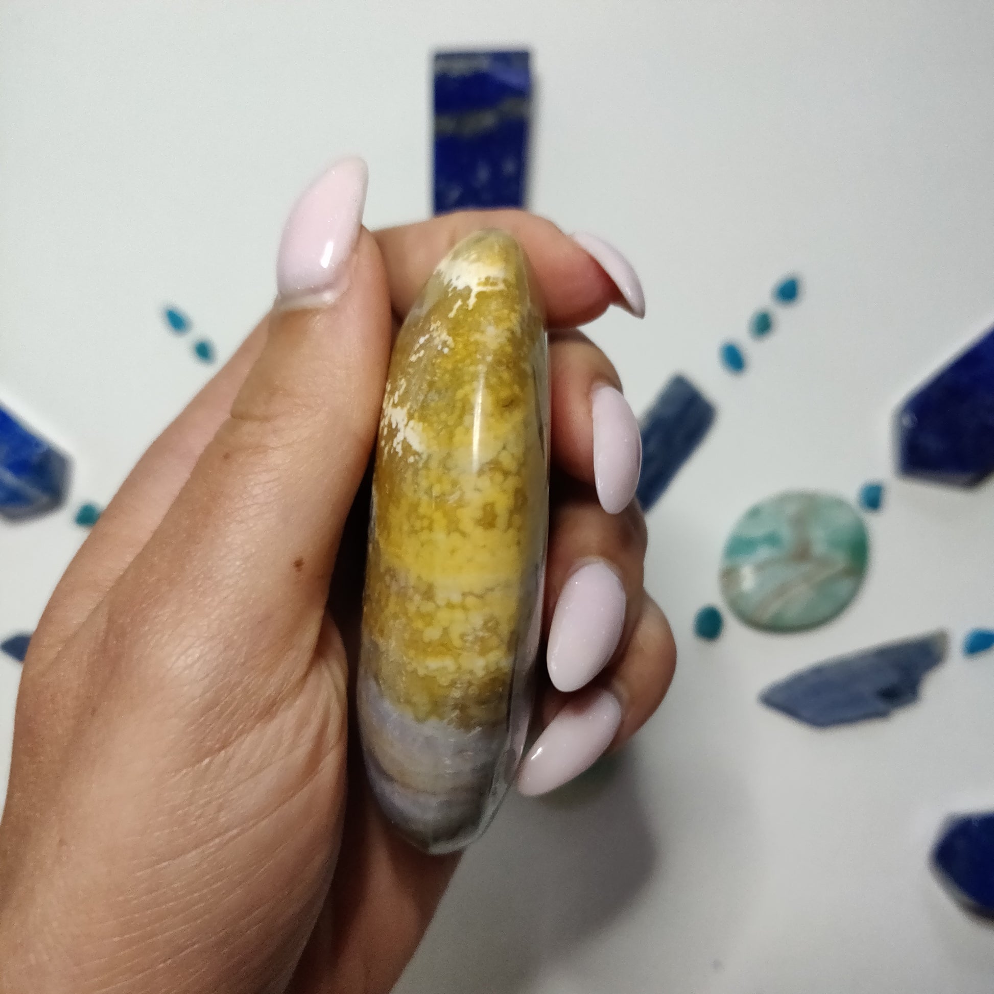 Ocean Jasper Palm Stone (#49) - Simply Affinity