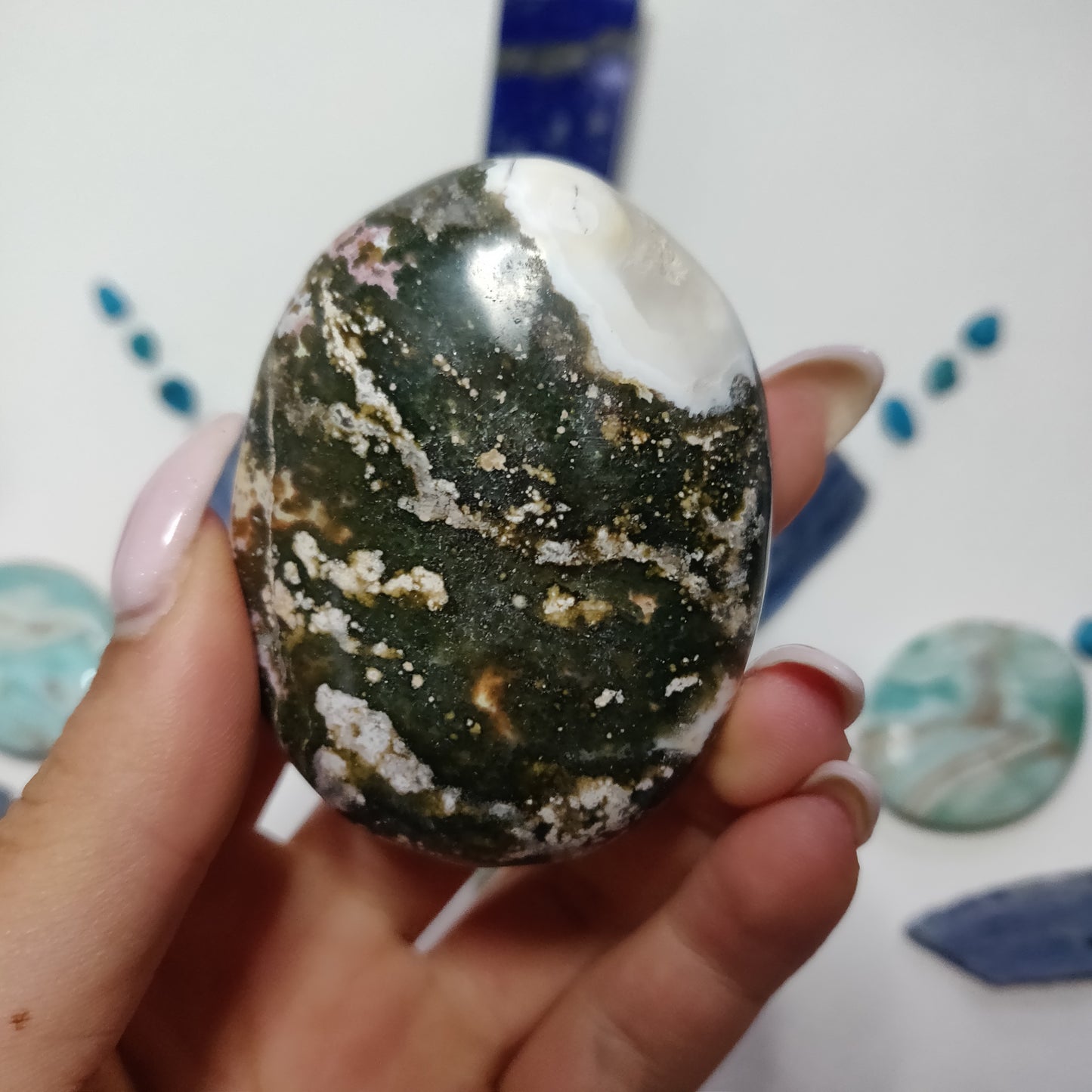 Ocean Jasper Palm Stone (#52) - Simply Affinity