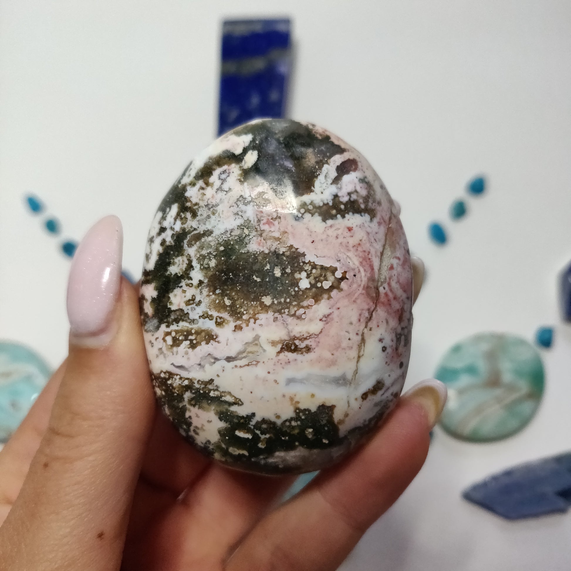 Ocean Jasper Palm Stone (#52) - Simply Affinity