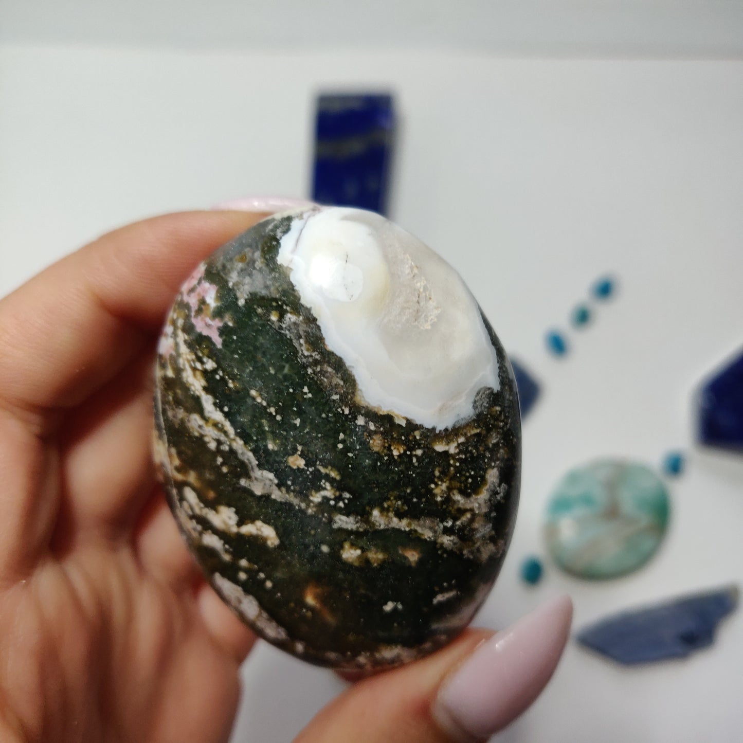 Ocean Jasper Palm Stone (#52) - Simply Affinity