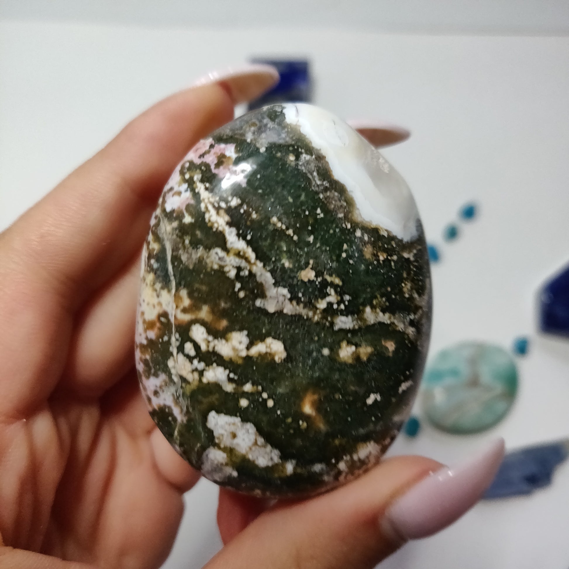 Ocean Jasper Palm Stone (#52) - Simply Affinity