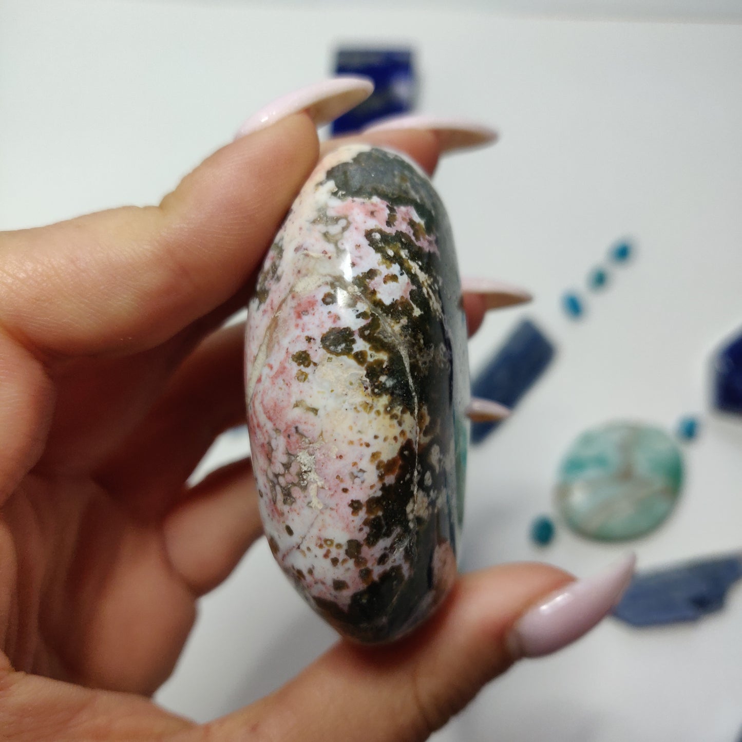 Ocean Jasper Palm Stone (#52) - Simply Affinity