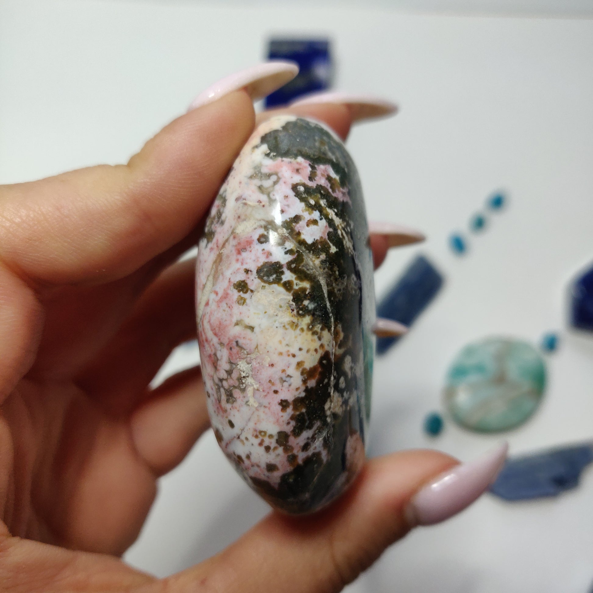 Ocean Jasper Palm Stone (#52) - Simply Affinity