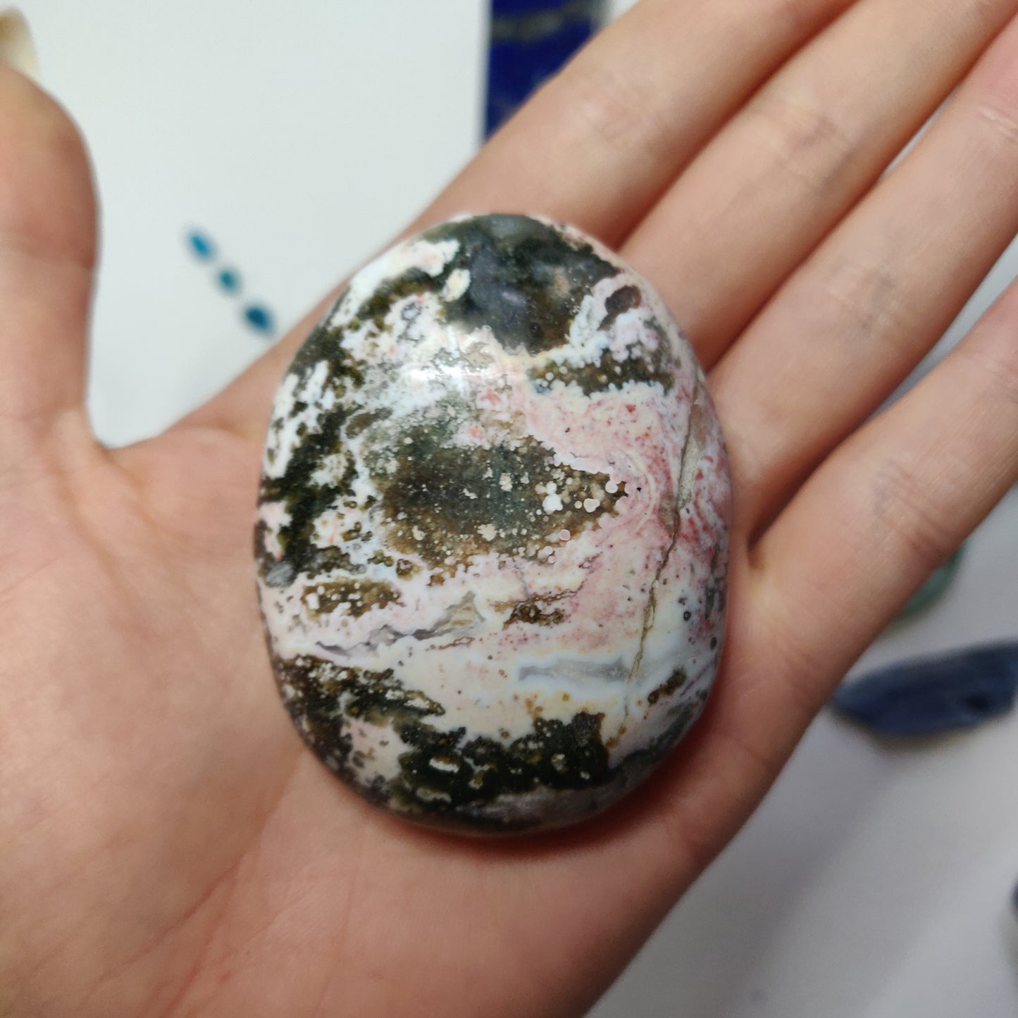 Ocean Jasper Palm Stone (#52) - Simply Affinity