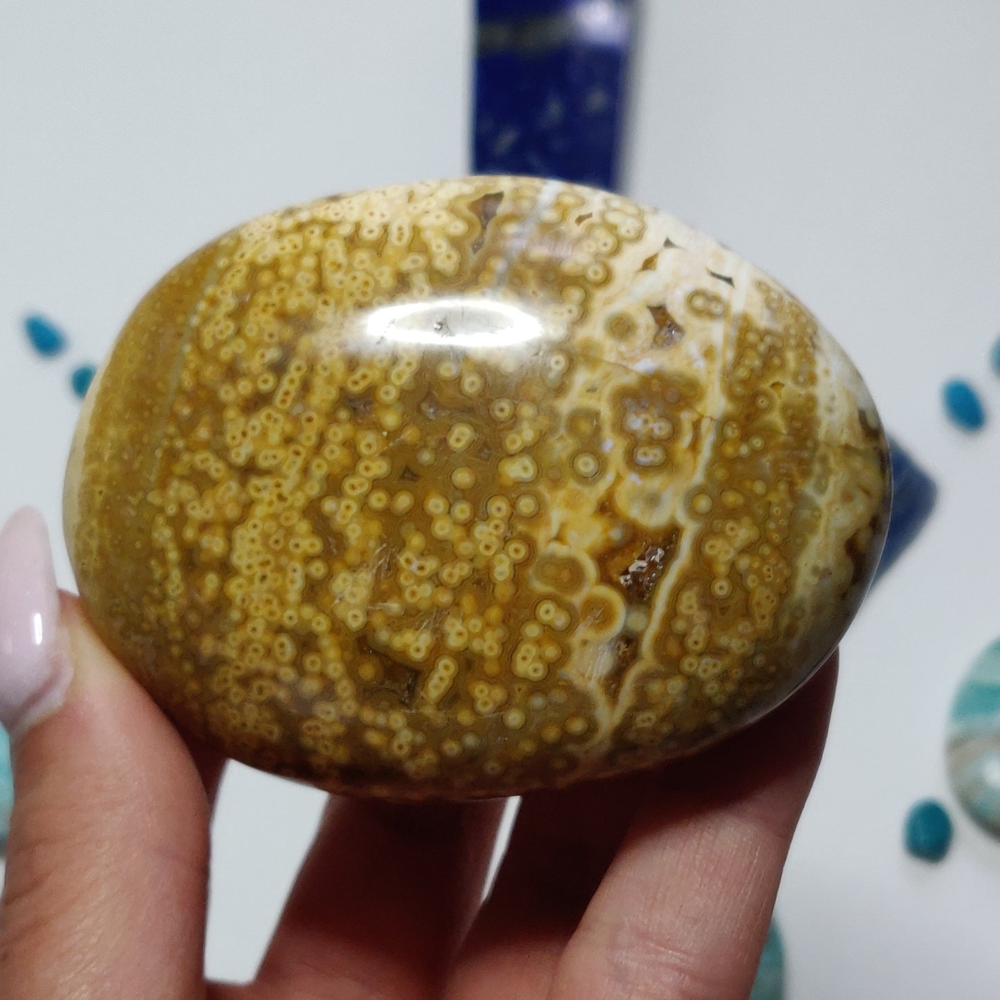 Ocean Jasper Palm Stone (#53) - Simply Affinity