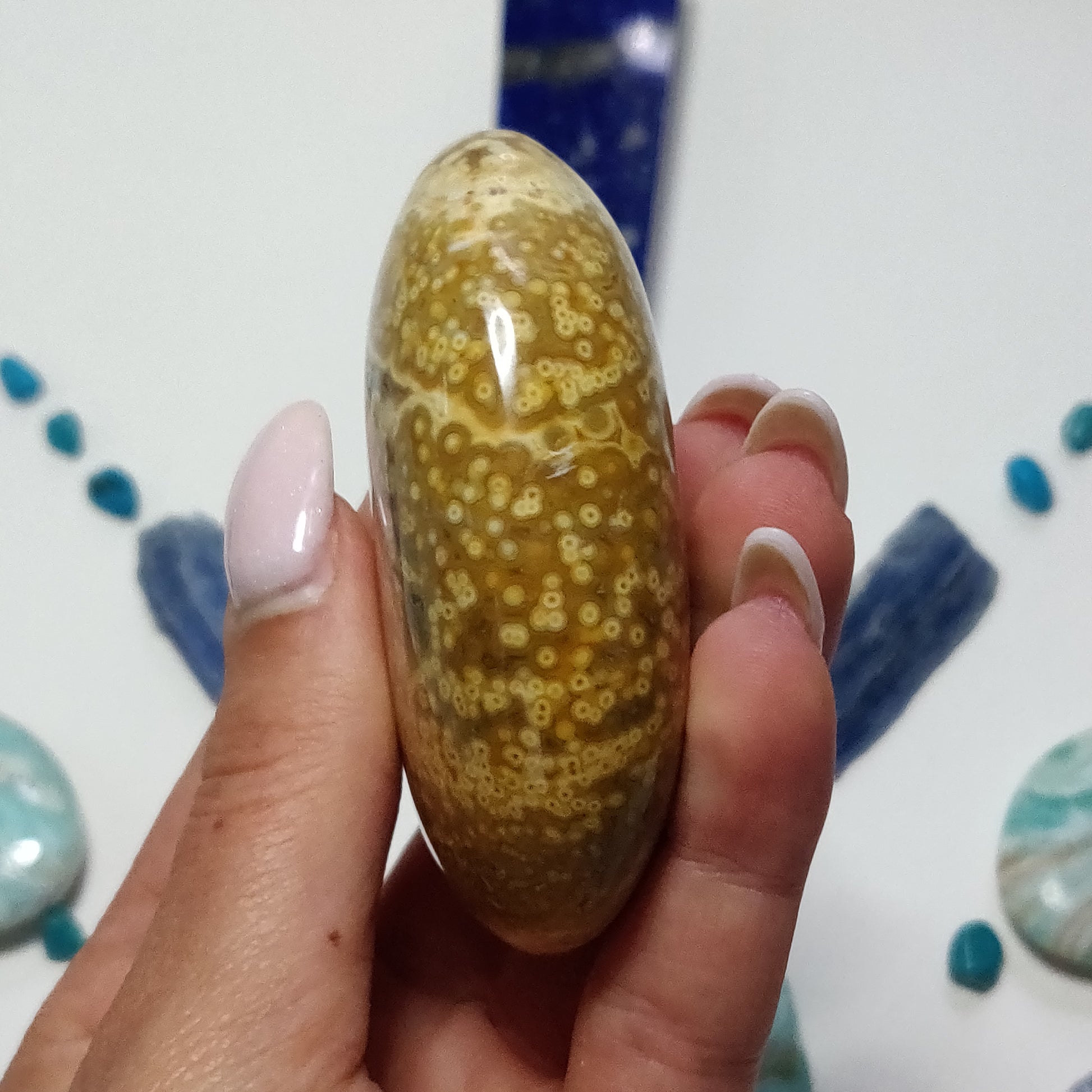 Ocean Jasper Palm Stone (#53) - Simply Affinity