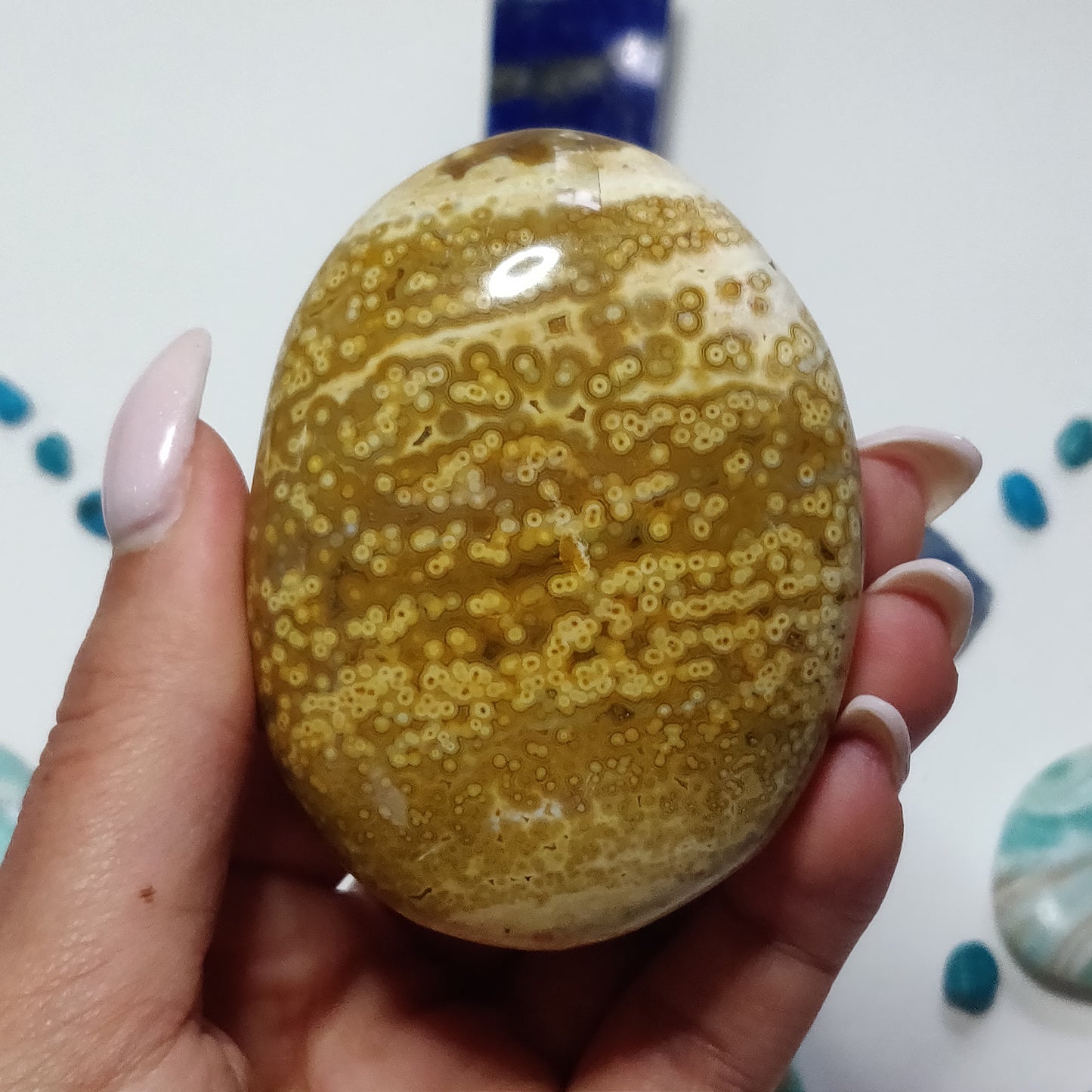 Ocean Jasper Palm Stone (#53) - Simply Affinity