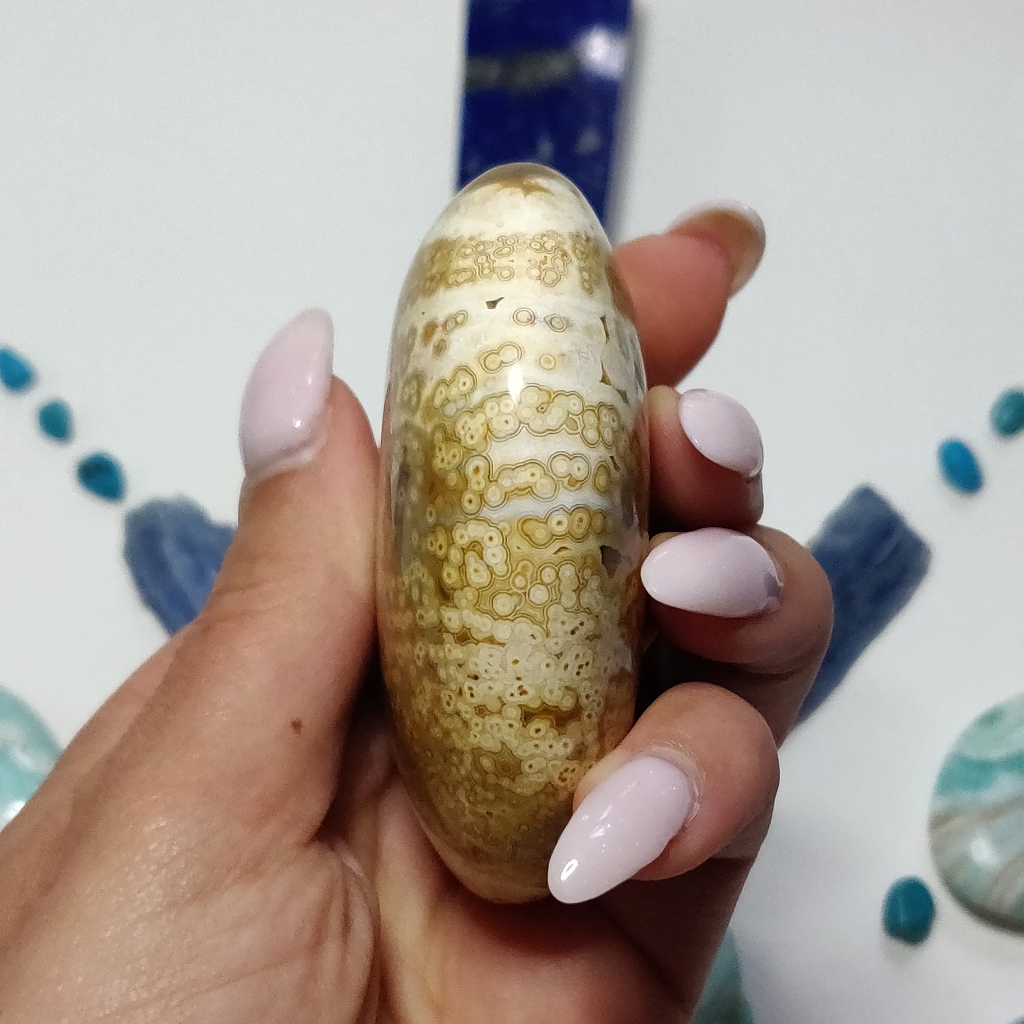 Ocean Jasper Palm Stone (#53) - Simply Affinity