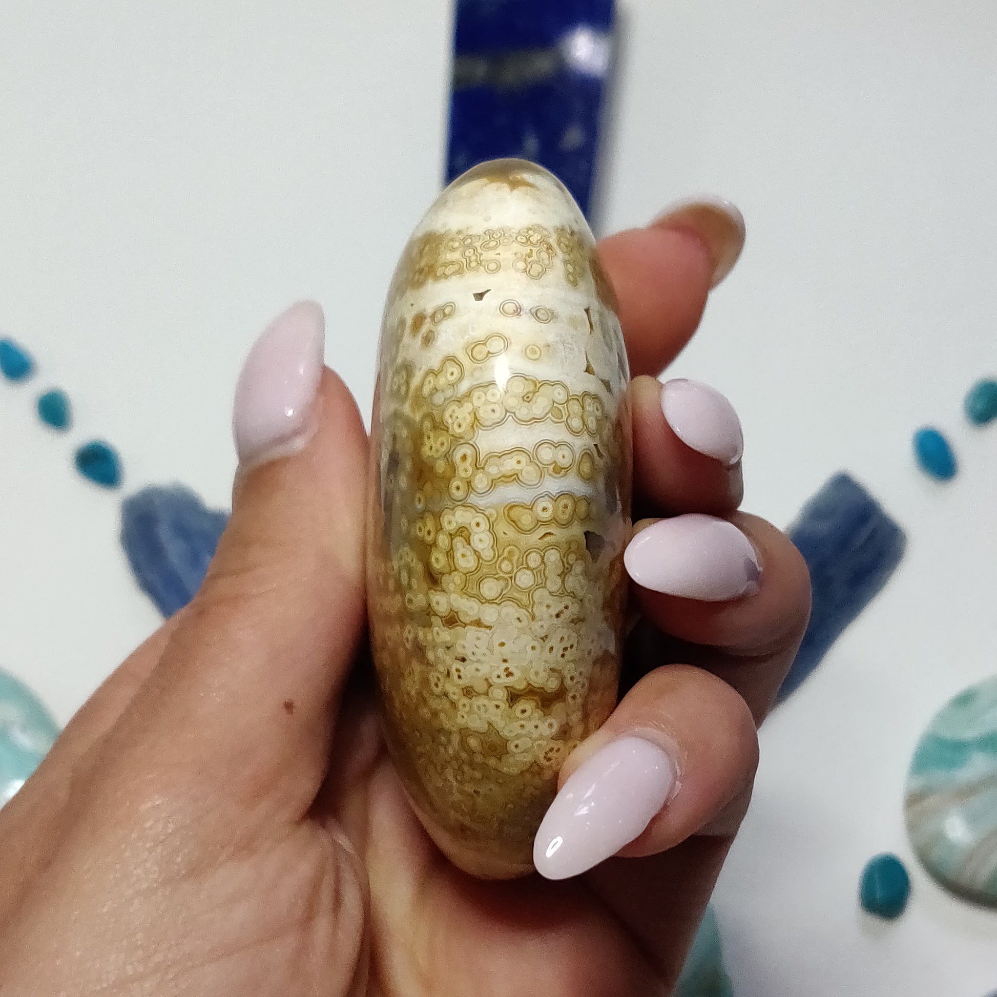 Ocean Jasper Palm Stone (#53) - Simply Affinity