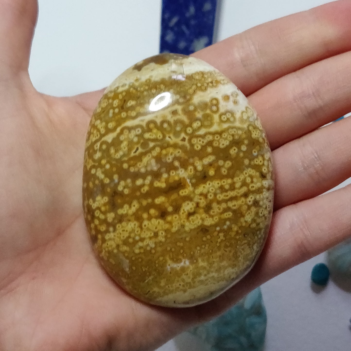 Ocean Jasper Palm Stone (#53) - Simply Affinity