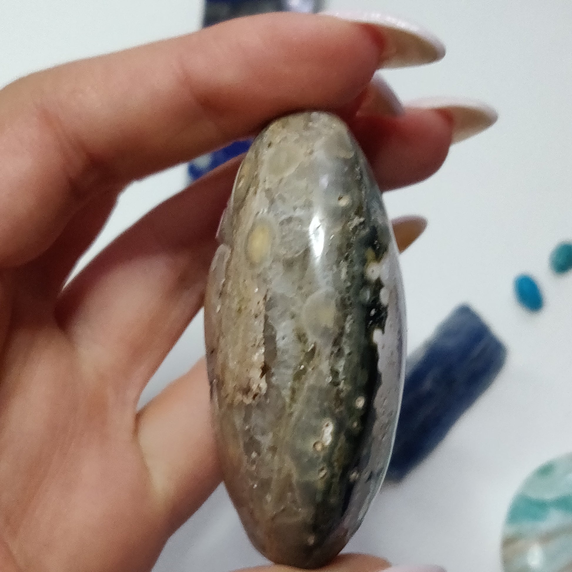 Ocean Jasper Palm Stone (#54) - Simply Affinity