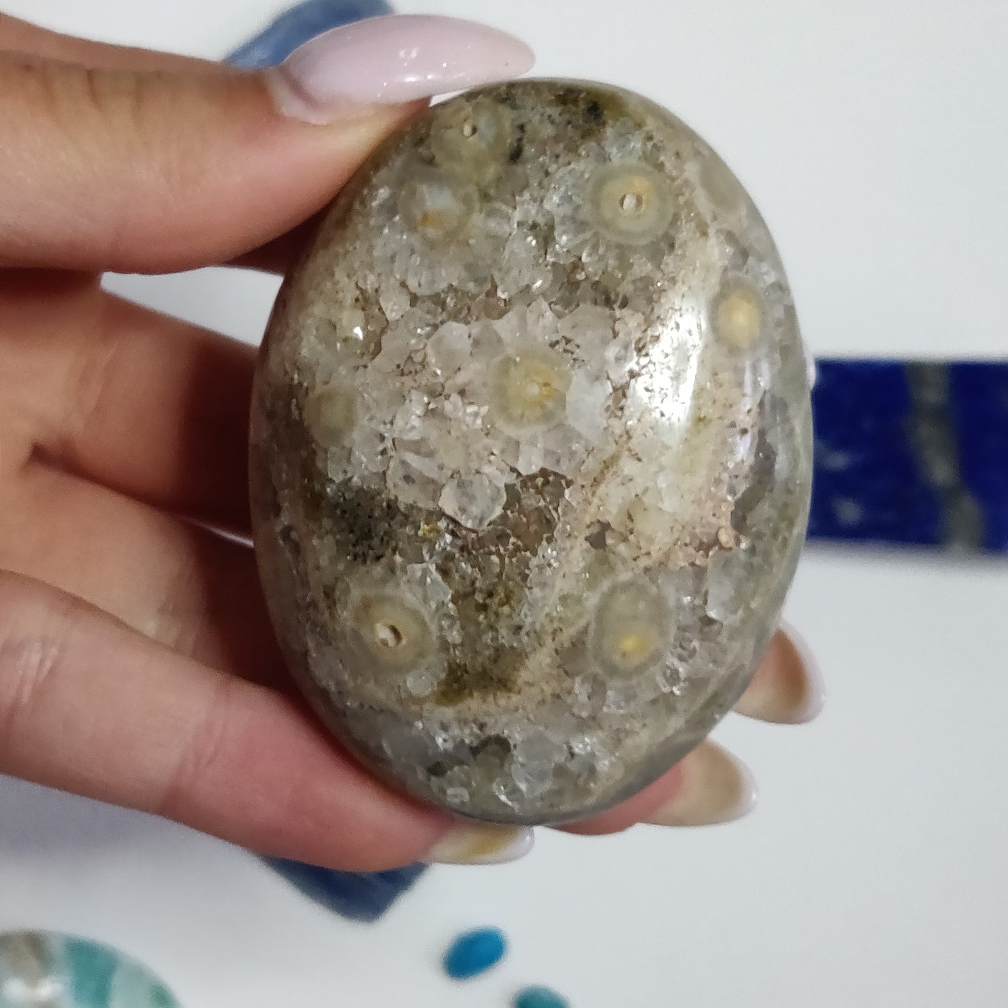 Ocean Jasper Palm Stone (#54) - Simply Affinity