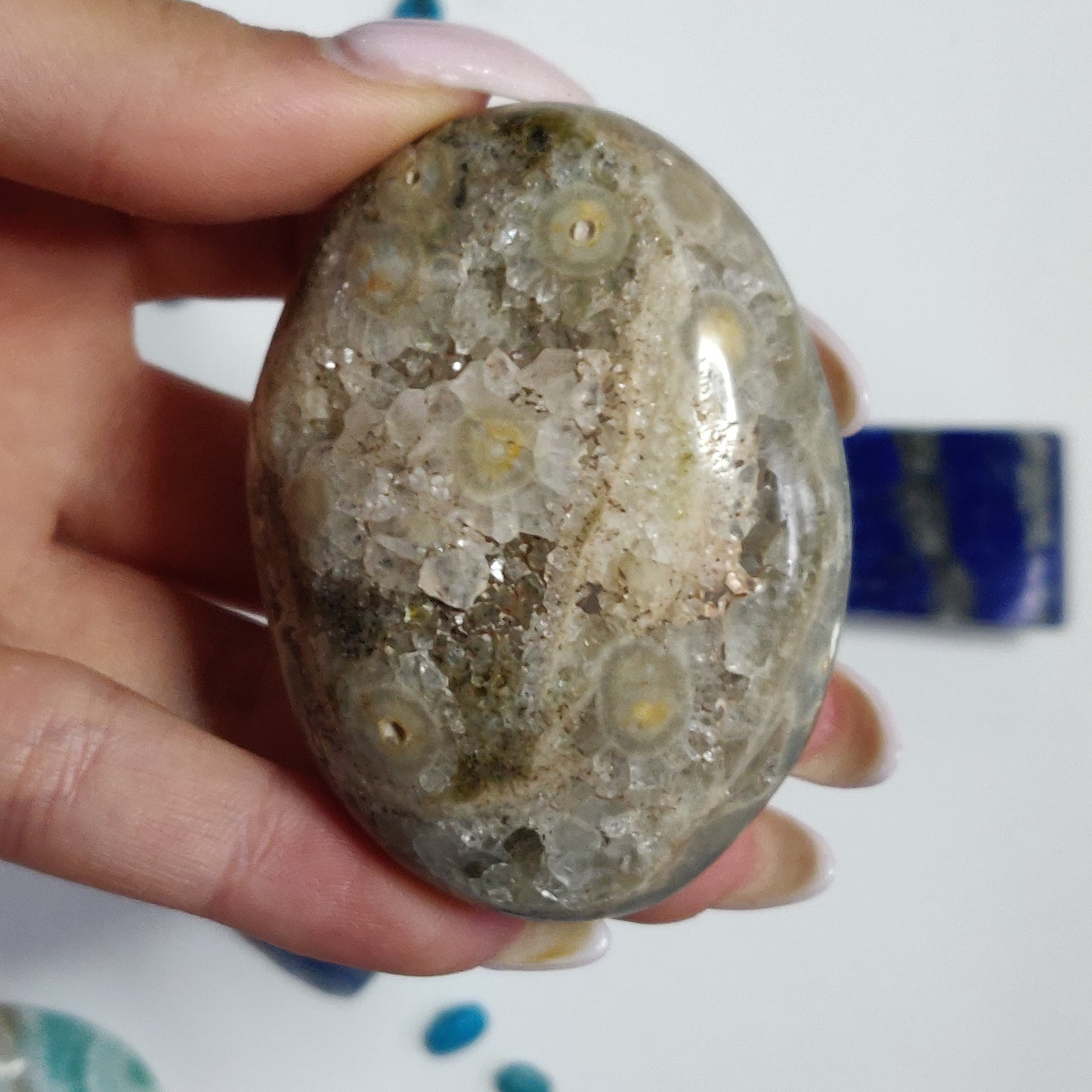 Ocean Jasper Palm Stone (#54) - Simply Affinity