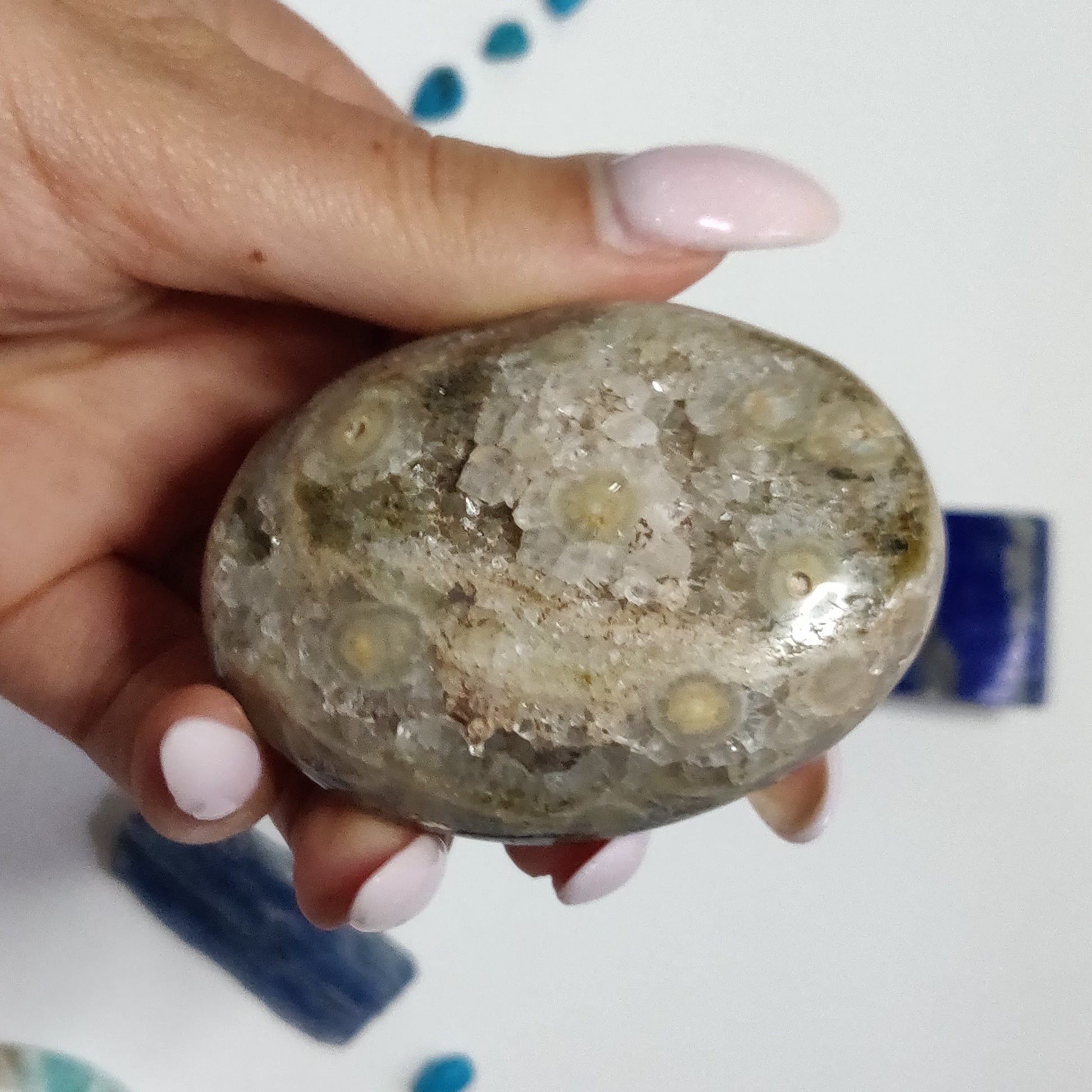 Ocean Jasper Palm Stone (#54) - Simply Affinity