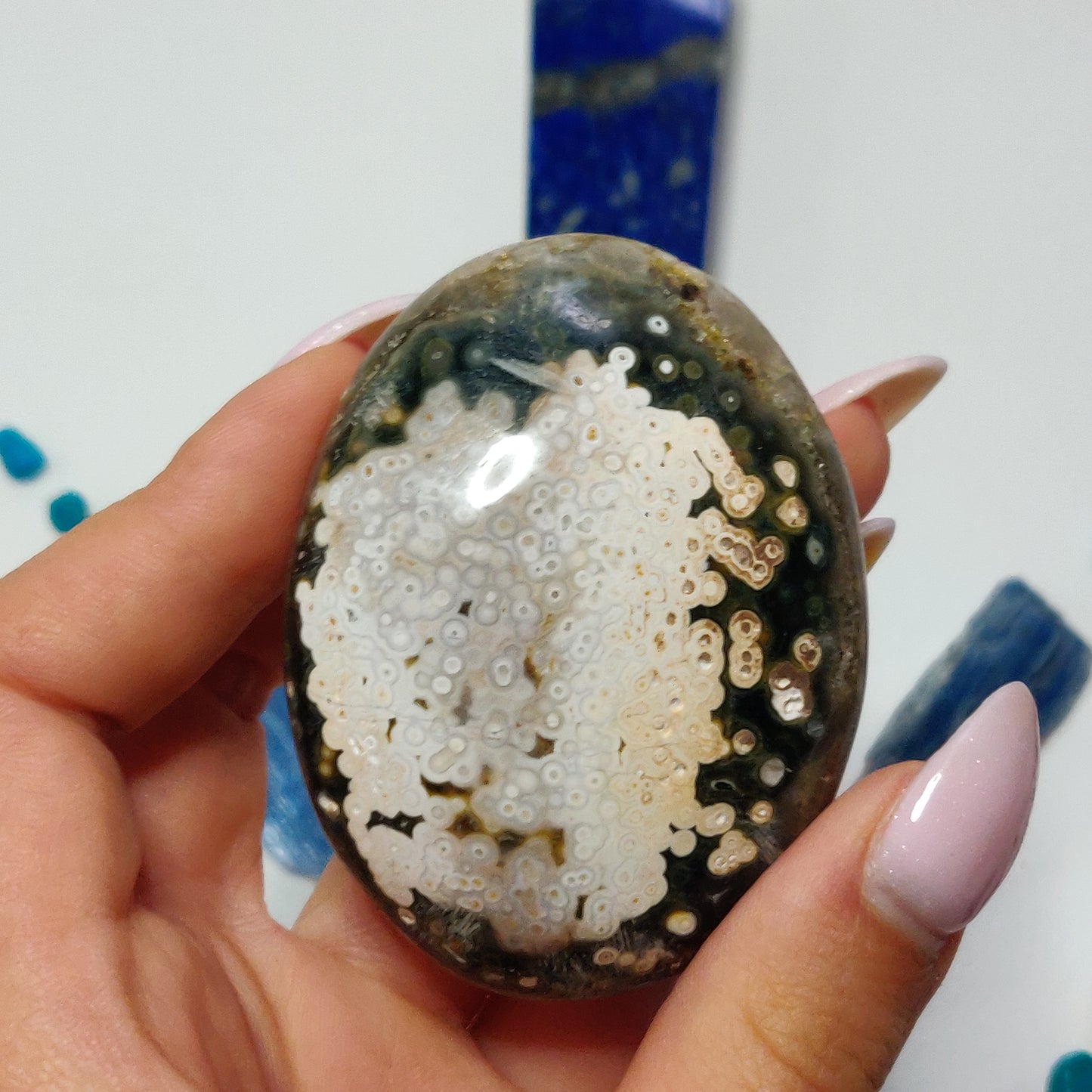 Ocean Jasper Palm Stone (#54) - Simply Affinity