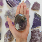 Purple Dendritic Opal Palm Stone (#35) - Simply Affinity