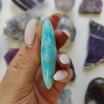 Blue Aragonite Palm Stone (#9) - Simply Affinity