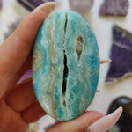 Blue Aragonite Palm Stone (#9) - Simply Affinity