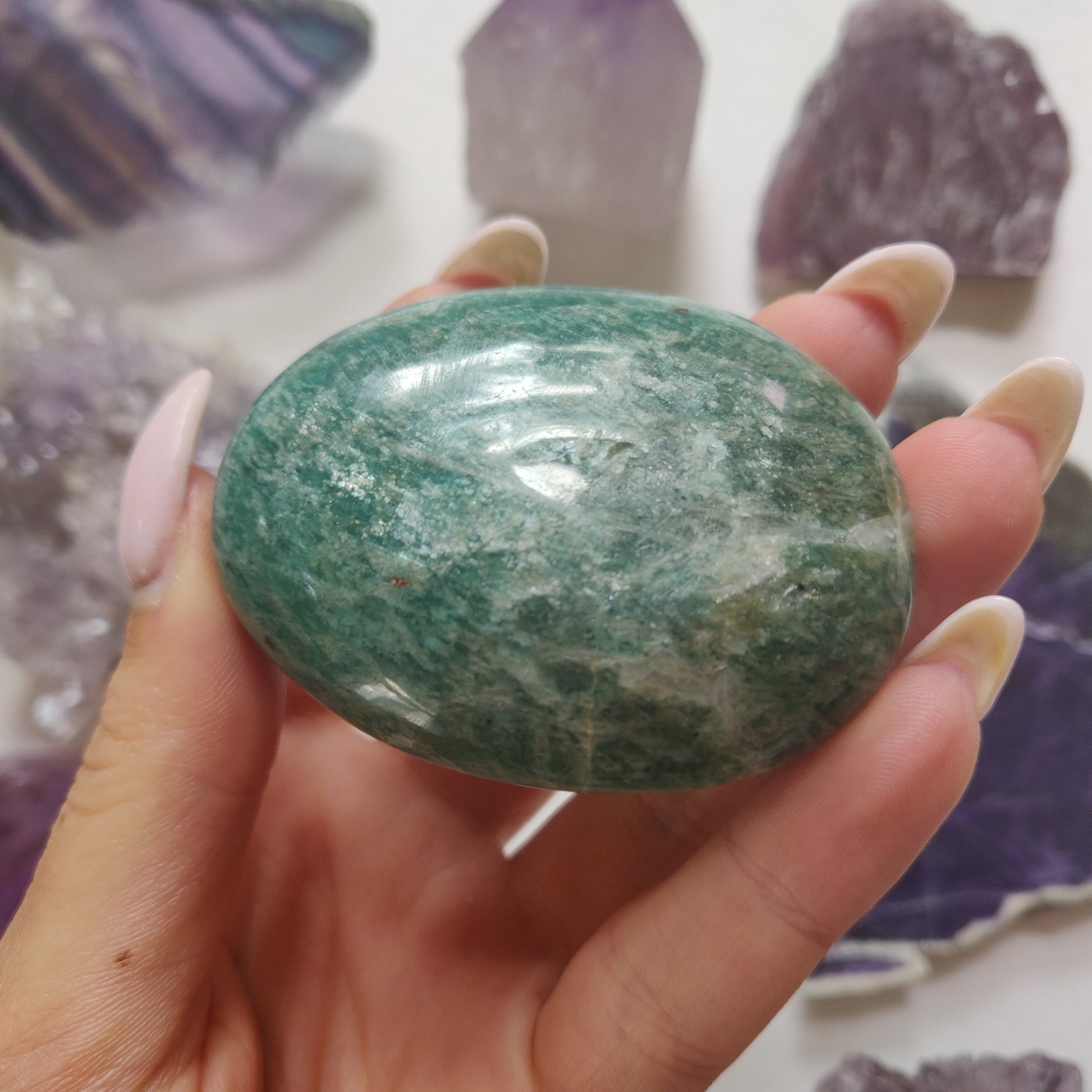 Amazonite Palm Stone (#27) - Simply Affinity