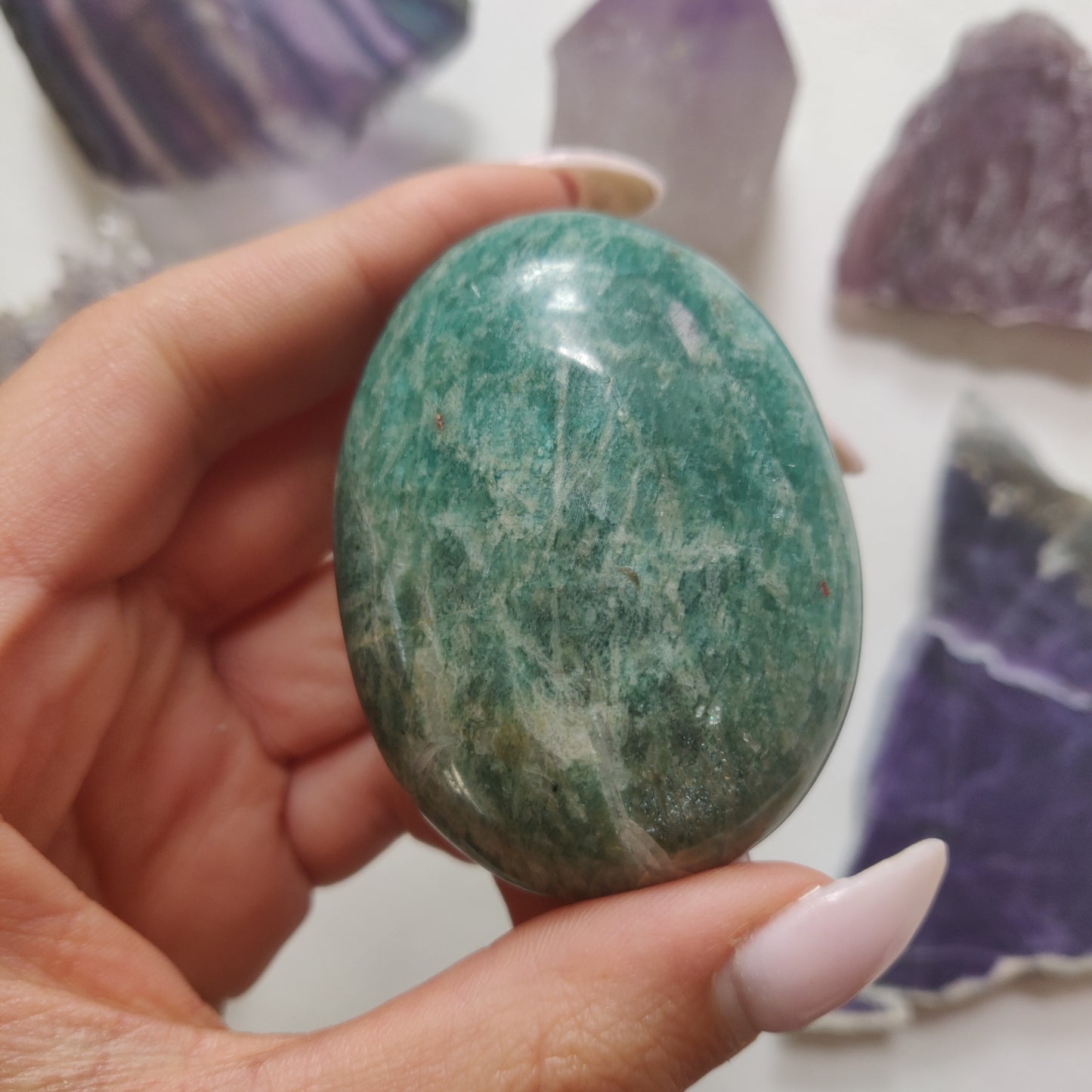 Amazonite Palm Stone (#27) - Simply Affinity