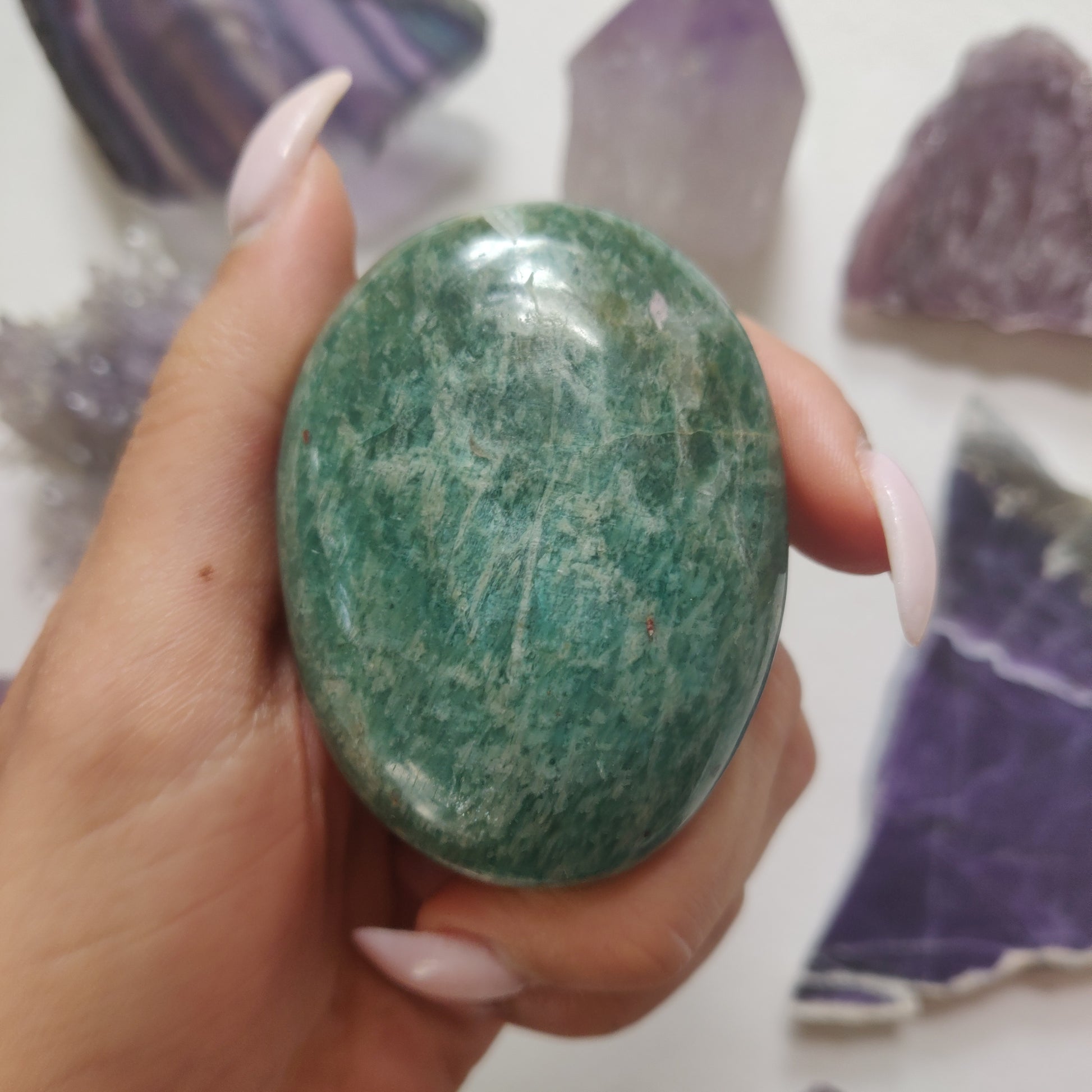 Amazonite Palm Stone (#27) - Simply Affinity