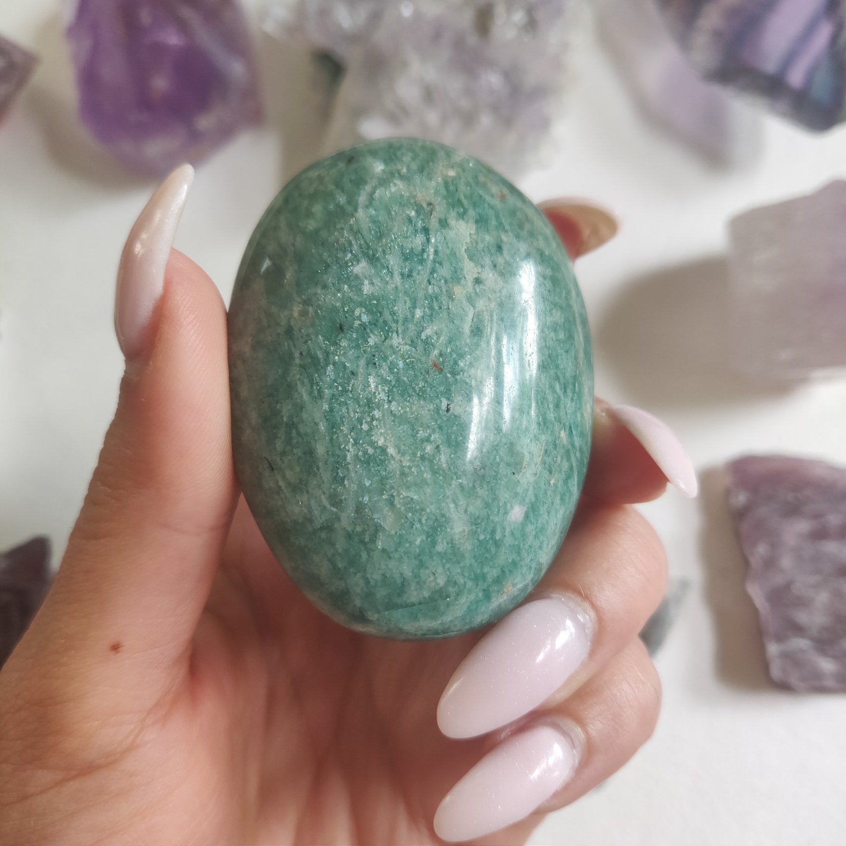 Amazonite Palm Stone (#27) - Simply Affinity