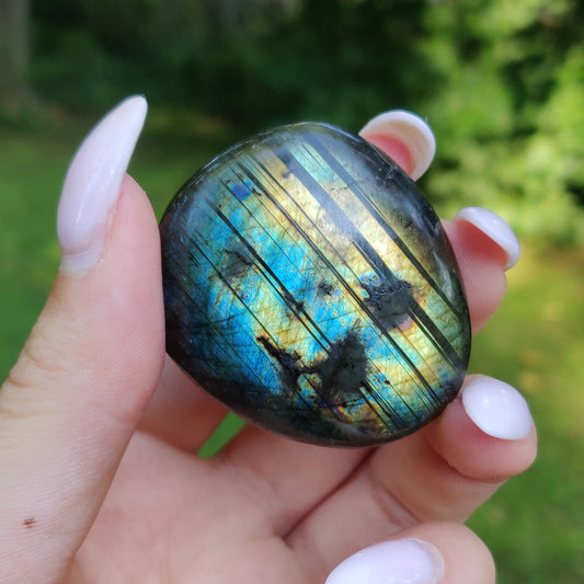 Labradorite Palm Stone (#193) - Simply Affinity