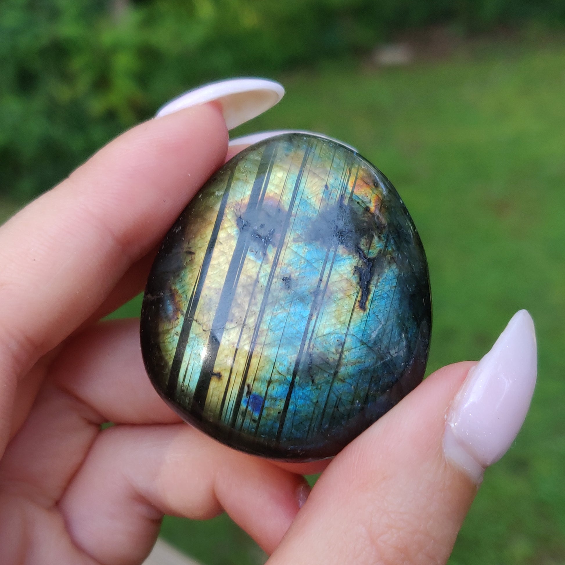 Labradorite Palm Stone (#193) - Simply Affinity
