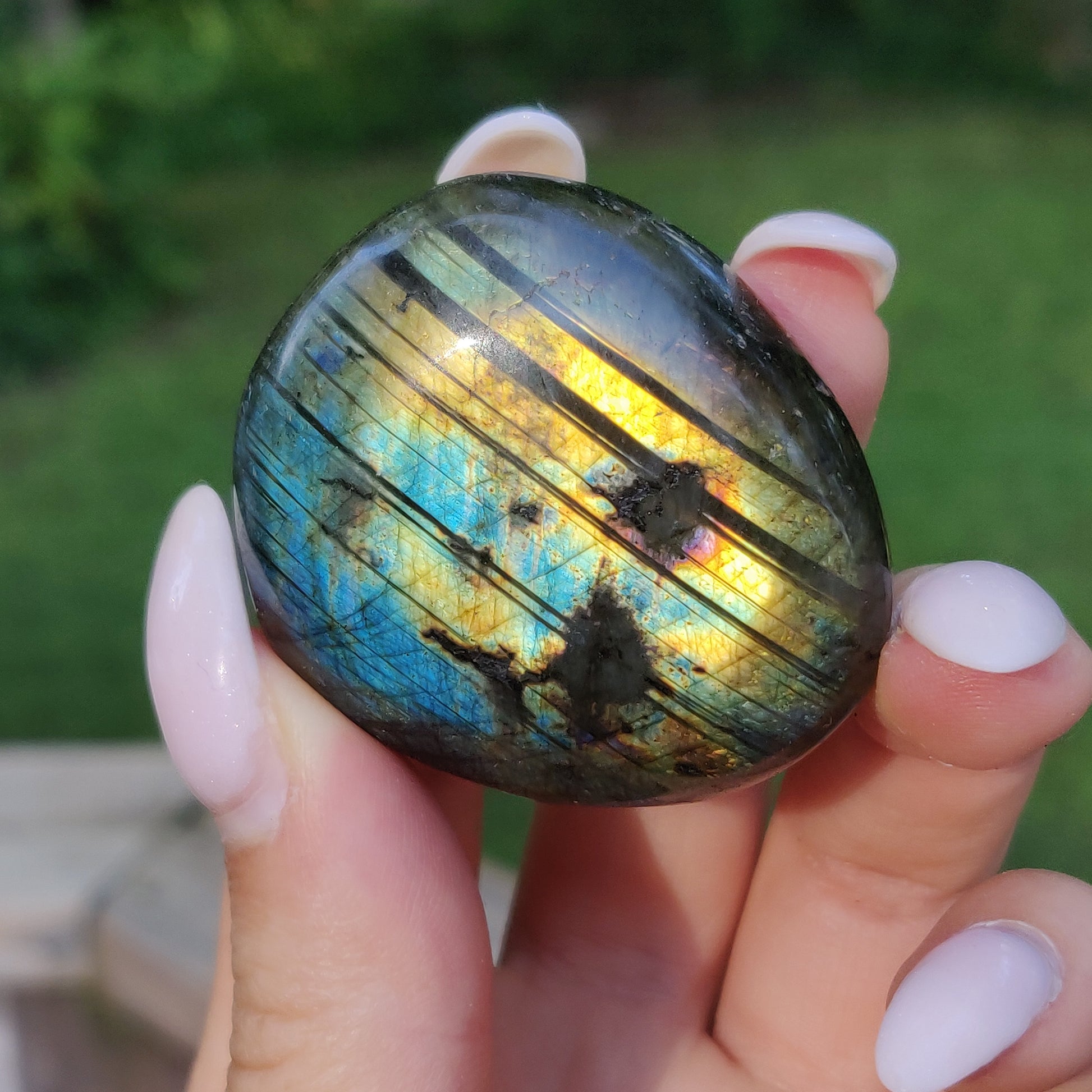 Labradorite Palm Stone (#193) - Simply Affinity
