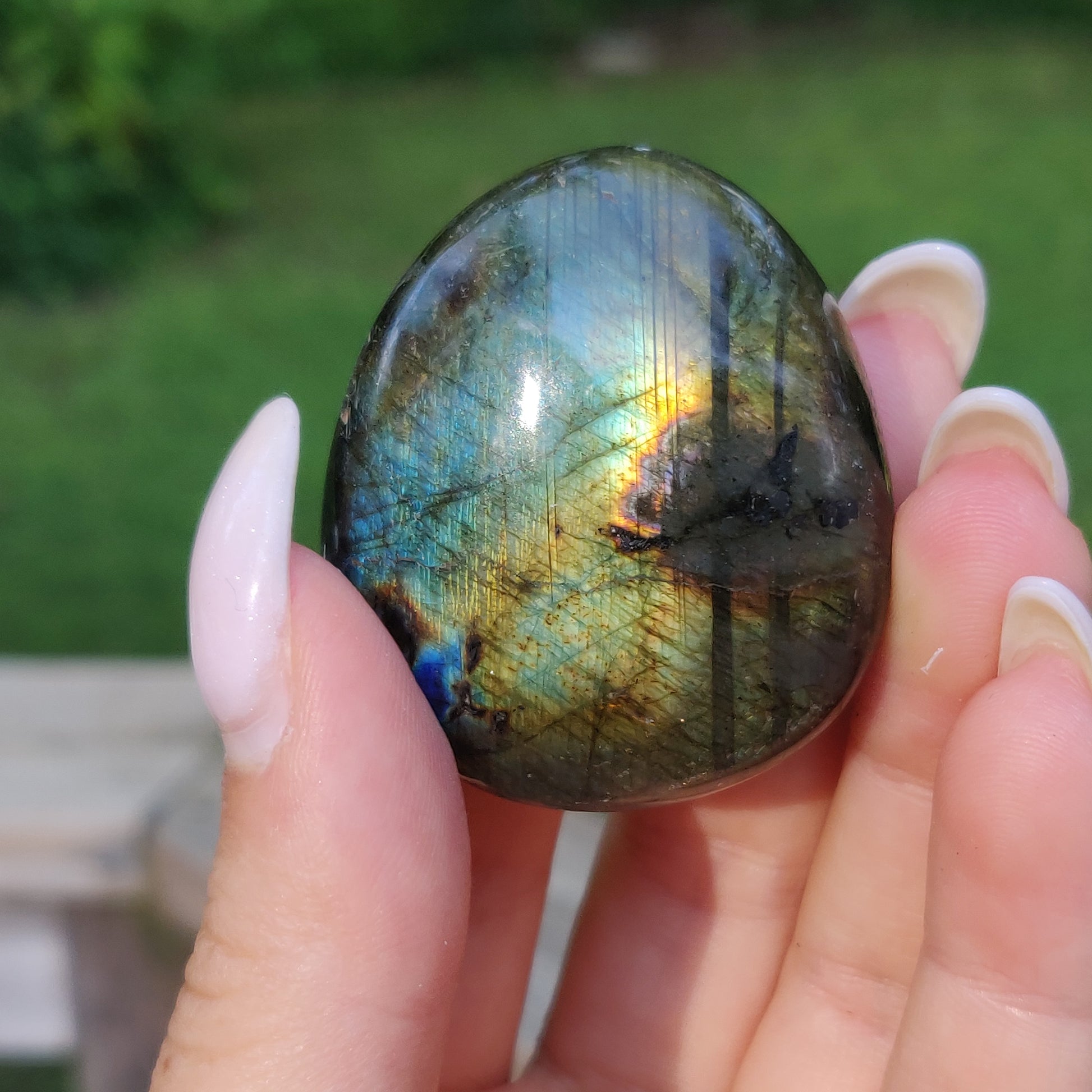 Labradorite Palm Stone (#193) - Simply Affinity