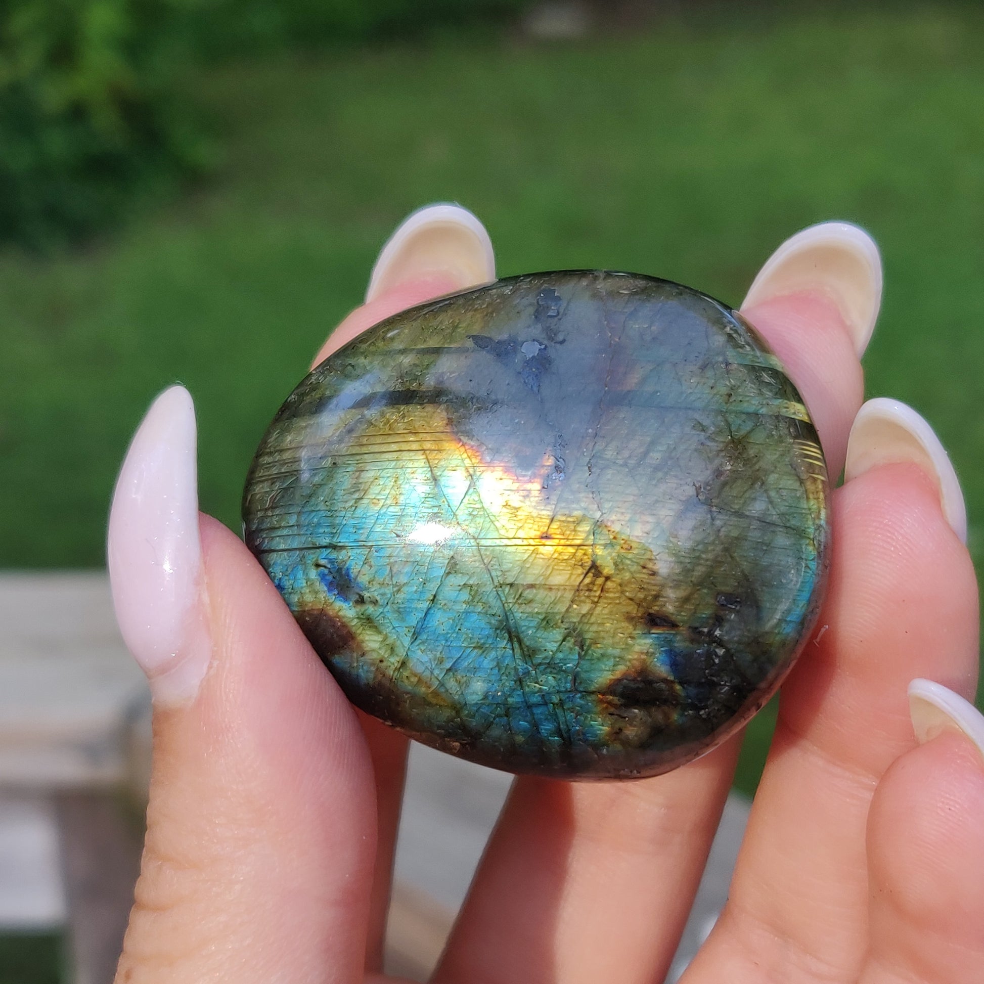 Labradorite Palm Stone (#193) - Simply Affinity