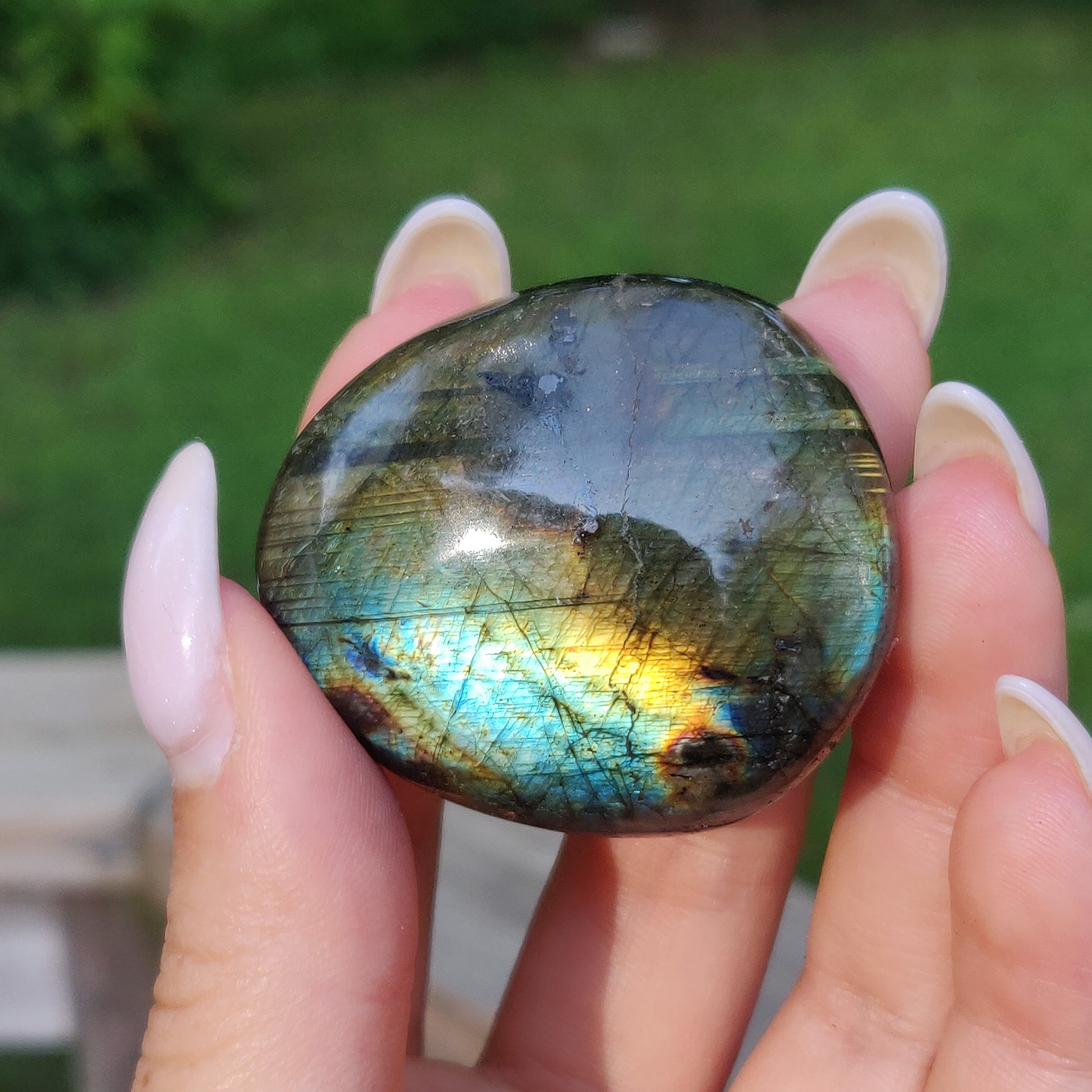 Labradorite Palm Stone (#193) - Simply Affinity